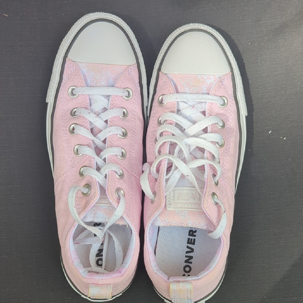 Converse Pink and White Chuck Taylor Sneakers